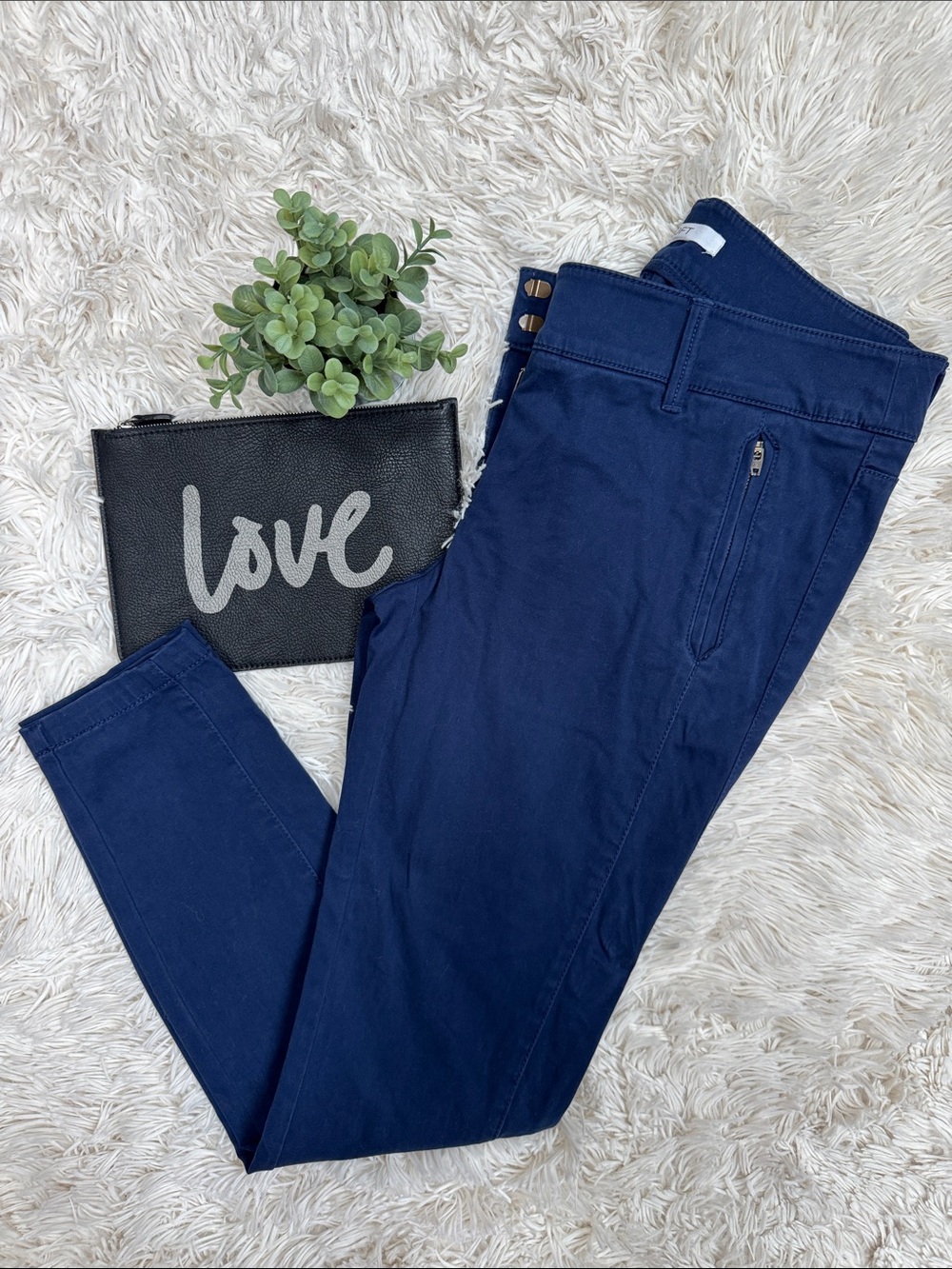 Loft Cropped Ankle Pants 💗 Navy